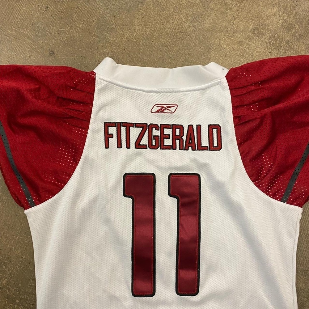 Vintage NFL Arizona Cardinals Larry Fitzgerald Womens Football Jersey Reebok M - Picture 5 of 8